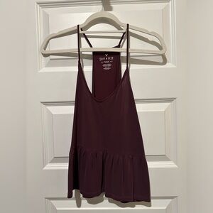 American eagle (AE) soft and sexy purple peplum tank top